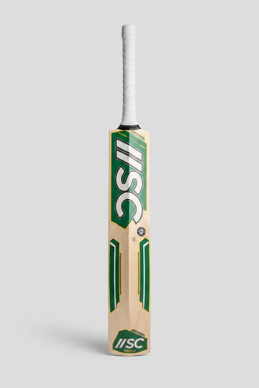 Shiv Chanderpaul English Willow Cricket Bat - Green Edition (Grade 4)